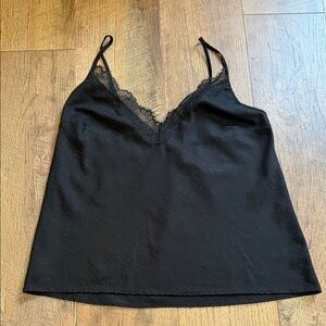 Victoria's Secret Black Lace Trim Cami